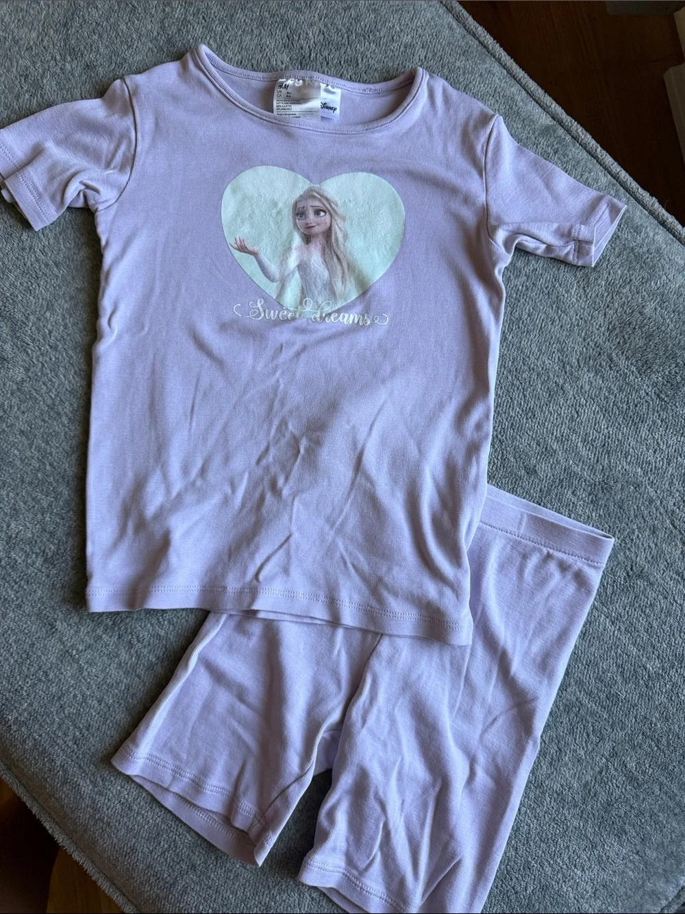 H&M Lavender Frozen Elsa 'Sweet Dreams' Pajama Set